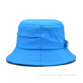 100% chapeaux de seau bleu polyester